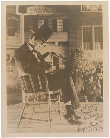 Lot #939 Raymond Massey - Image 1