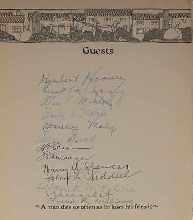Lot #131 Herbert Hoover Guest Book - Image 1