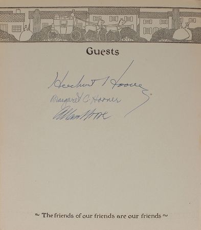 Lot #131 Herbert Hoover Guest Book - Image 2