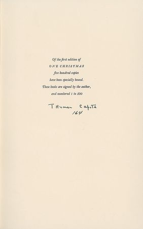 Lot #662 Truman Capote Book - Image 1