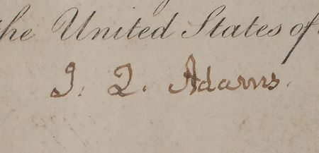 Lot #13 John Quincy Adams and Henry Clay: Desirable Adams-Clay patent issued for “a new and useful improvement in Suspenders” - Image 3