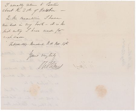 Lot #726 Oliver Wendell Holmes, Sr Handwritten Letter Signed - Image 1