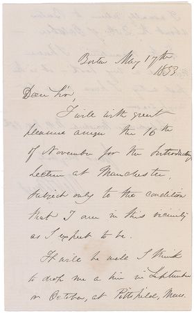 Lot #726 Oliver Wendell Holmes, Sr Handwritten Letter Signed - Image 2