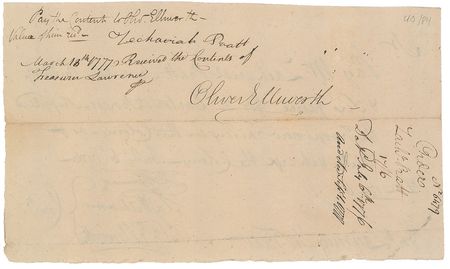 Lot #202 Oliver Ellsworth: Supplies for ?the Troops now raising in this Colony? on July 6, 1776 - Image 2