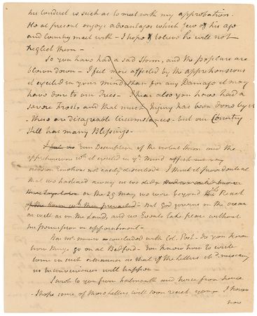 Lot #190 John Jay: Jay writes home from London in the summer of 1794, while negotiating his eponymous treaty: “How my mission will terminate I cannot yet decide. There is room for hope, and also some for doubt” - Image 2