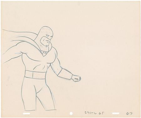 Lot #1171 Space Ghost production drawing and production cel - Image 2