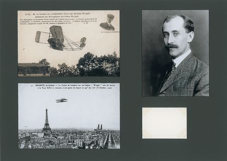 Lot #540 Orville Wright and Charles de Lambert Signatures - Image 2