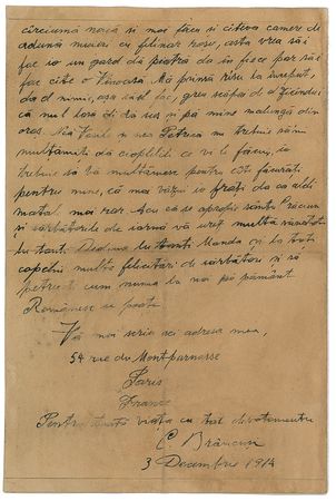Lot #614 Constantin Brancusi: The renowned modernist sculptor visits Bucharest - Image 2