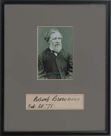 Lot #715 Robert Browning - Image 1