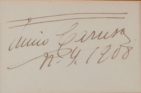Lot #772 Enrico Caruso Signature - Image 2