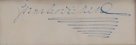 Lot #670. Charles Dickens Signature