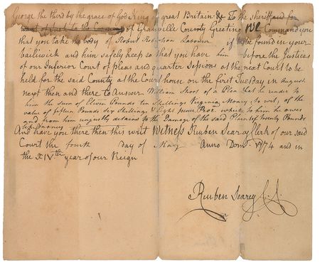 Lot #181 John Penn Signed Document - Image 2