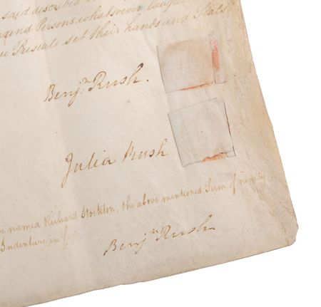 Lot #185 Benjamin Rush Signed Document - Image 2