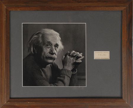 Lot #282 Albert Einstein Signature - Image 1