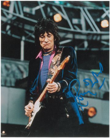 Lot #854 Rolling Stones: Ronnie Wood Signed Photograph - Image 1