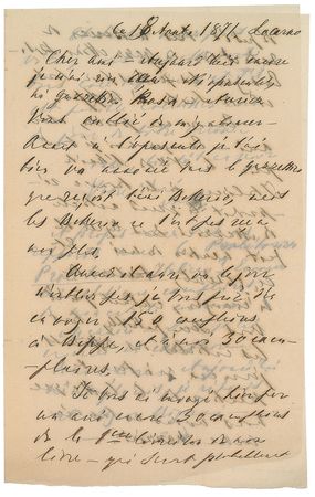 Lot #195 Mikhail Bakunin: The fiery anarchist continues his attack on Italy?s great unifier - Image 1