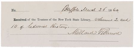 Lot #24 Millard Fillmore Signed Document