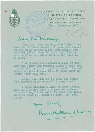 Lot #467 Mountbatten of Burma Typed Letters Signed - Image 1