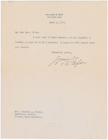 Lot #146 William H. Taft - Image 1