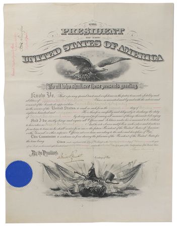 Lot #49 Grover Cleveland Signed Document - Image 1