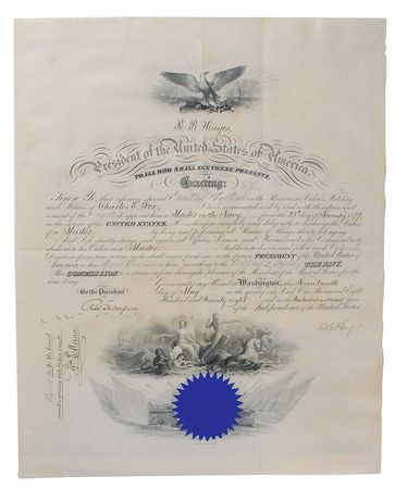 Lot #40 Rutherford B. Hayes Signed Document - Image 1