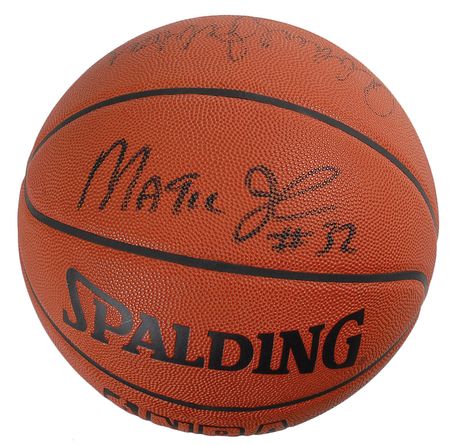 Lot #976 Kareem Abdul-Jabbar and Magic Johnson - Image 2