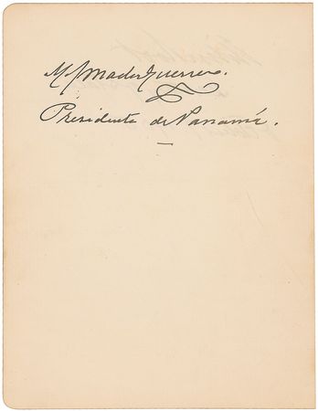 Lot #412 Panama Canal Commission Signatures - Image 2