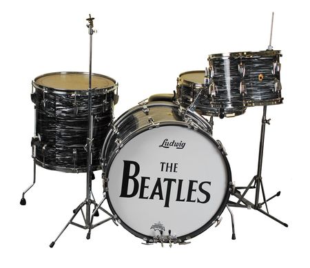 Lot #794 Beatles: Ringo Starr: Gorgeous 1960s black oyster replica of Ringoâ€™s original kit - Image 1