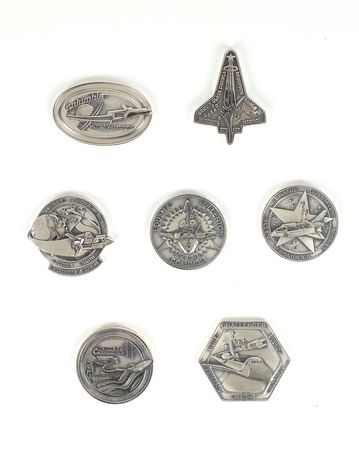 Lot #571 Space Shuttle Medallions: Cunninghamâ€™s