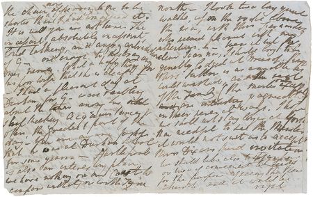 Lot #710 William Wordsworth: A letter to his daughter, reflecting on an 1838 trip up the northeast coastline - Image 2