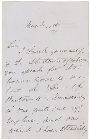 Lot #702 Alfred Lord Tennyson Handwritten Letter Signed - Image 1