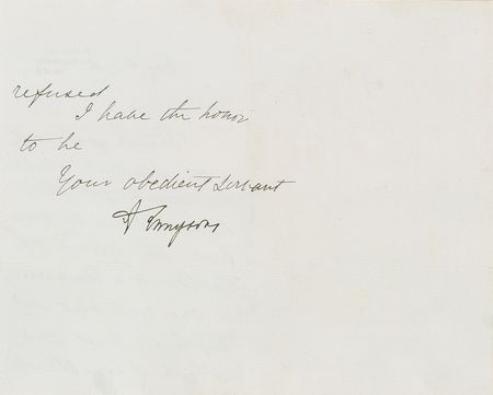 Lot #702 Alfred Lord Tennyson Handwritten Letter Signed - Image 3