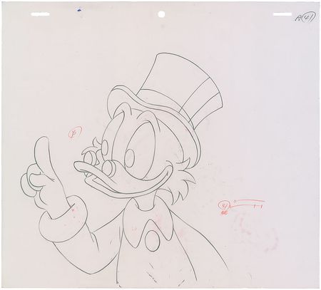 Lot #1117 Uncle Scrooge production drawings from Ducktales Production Drawings - Image 3