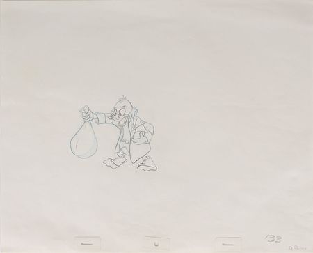 Lot #1116 Uncle Scrooge production drawings from Mickey’s Christmas Carol Production Drawings - Image 1