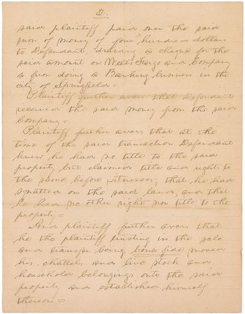 Lot #258 Joseph Cosey: Abraham Lincoln Cosey Forgery - Image 1