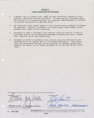 Lot #798 Grateful Dead: Unusual document signed by Garcia, Weir, and Rock Scully - Image 1