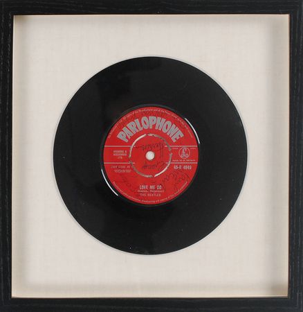 Lot #786 Beatles: Fully signed â??Love Me Doâ??â??the first pressing of their first single - Image 1