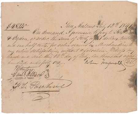 Lot #245 Franklin L. Paschal Signed Document - Image 2
