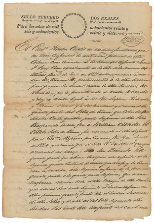 Lot #224 Hinton Curtis, Joseph White, and Others Signed Document - Image 1