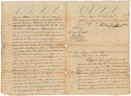 Lot #224 Hinton Curtis, Joseph White, and Others Signed Document - Image 2