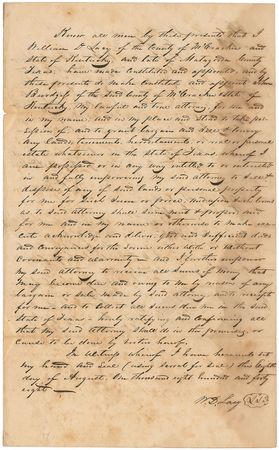 Lot #237 William D. Lacy Signed Document - Image 1