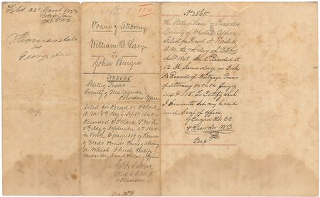 Lot #237 William D. Lacy Signed Document - Image 3
