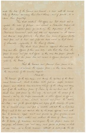 Lot #254 Texas Provisional Government Manuscript Document - Image 2