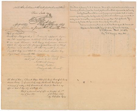 Lot #222 Santos Coy Signed Document - Image 2