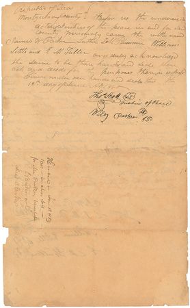 Lot #244 James W. Parker Signed Document - Image 2