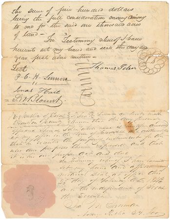 Lot #216 Stephen Blount Signed Document - Image 1