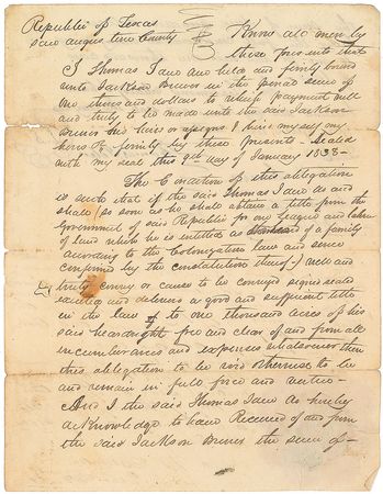 Lot #216 Stephen Blount Signed Document - Image 2