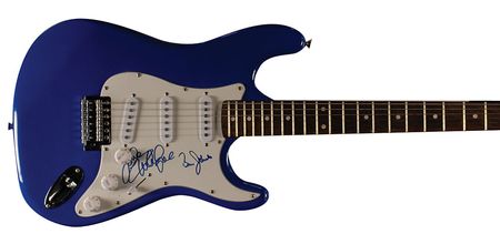 Lot #2270  Beach Boys Signed Guitar: Love and Johnston - Image 1