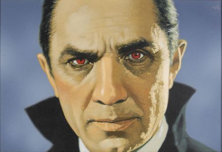 Lot #2534 Bela Lugosi Original Painting - Image 2