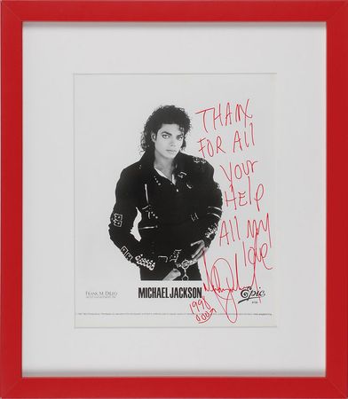 Lot #2162 Michael Jackson Signed Photograph - Image 1